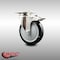 Service Caster 5 Inch 316SS Black Polyurethane Swivel Top Plate Caster with Total Lock Brake SCC-SS316TTL20S514-PPUB-BLK - alternate 5